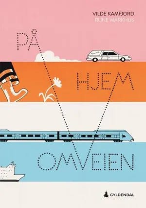 Omslag: "På omveien hjem" av Vilde Kamfjord