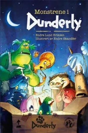 Omslag: "Monstrene i Dunderly" av Endre Lund Eriksen