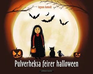 Omslag: "Pulverheksa feirer halloween" av Ingunn Aamodt