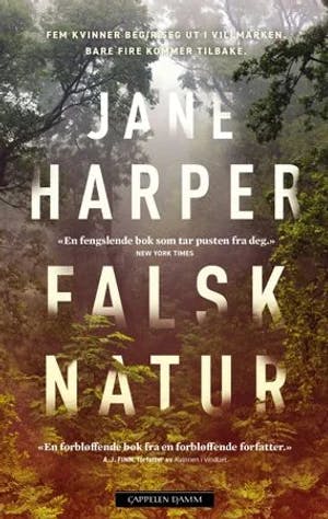 Omslag: "Falsk natur" av Jane Harper