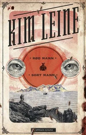 Omslag: "Rød mann/sort mann : roman" av Kim Leine